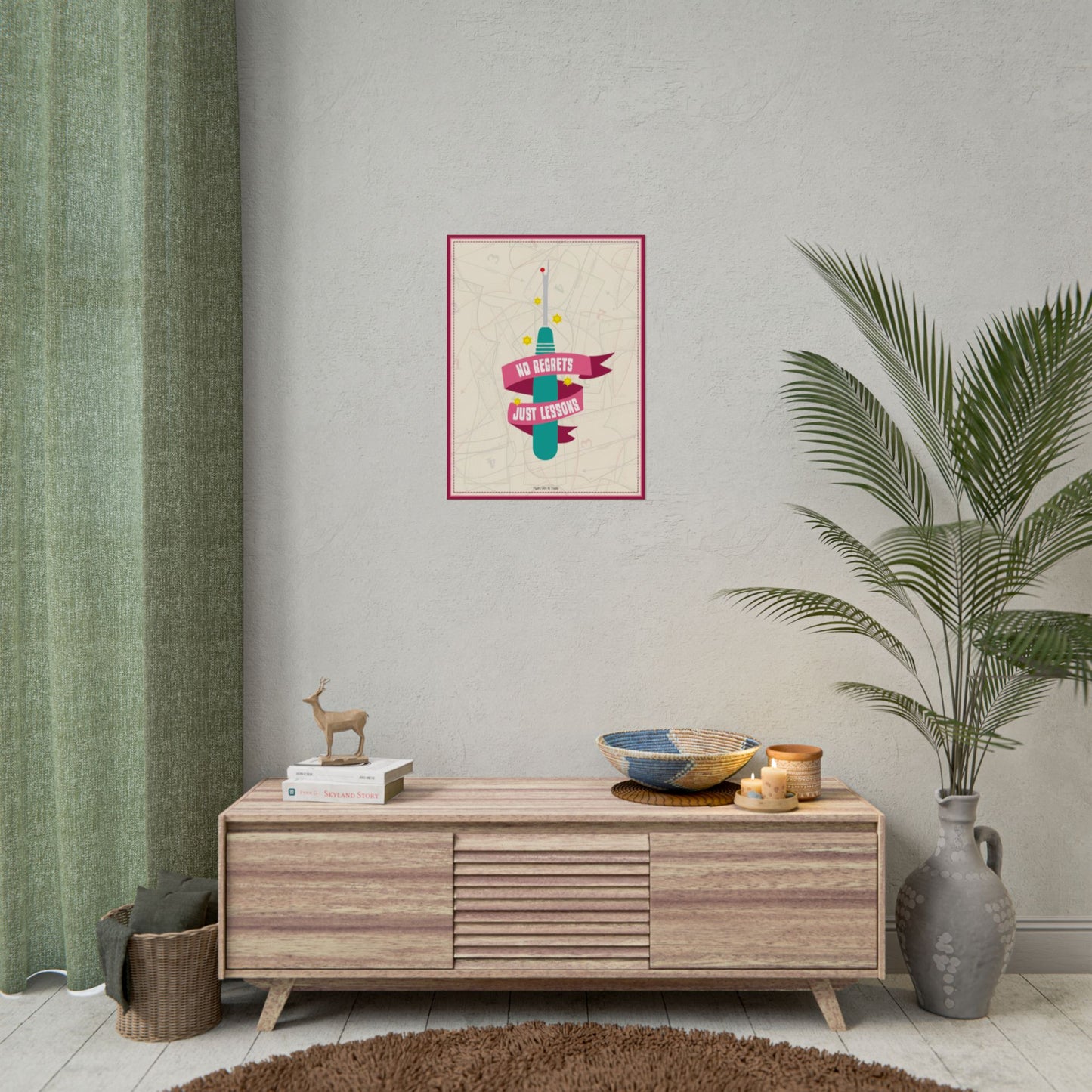 No Regrets Sewing Poster, 18x24