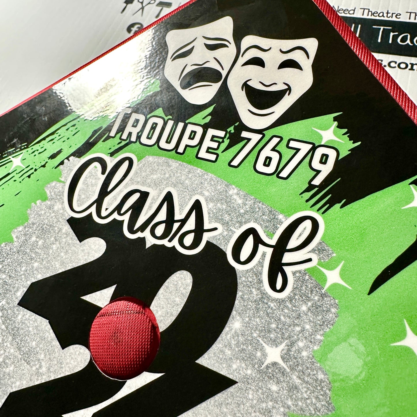 Theatre Graduation Cap Topper-mightywithalltrades