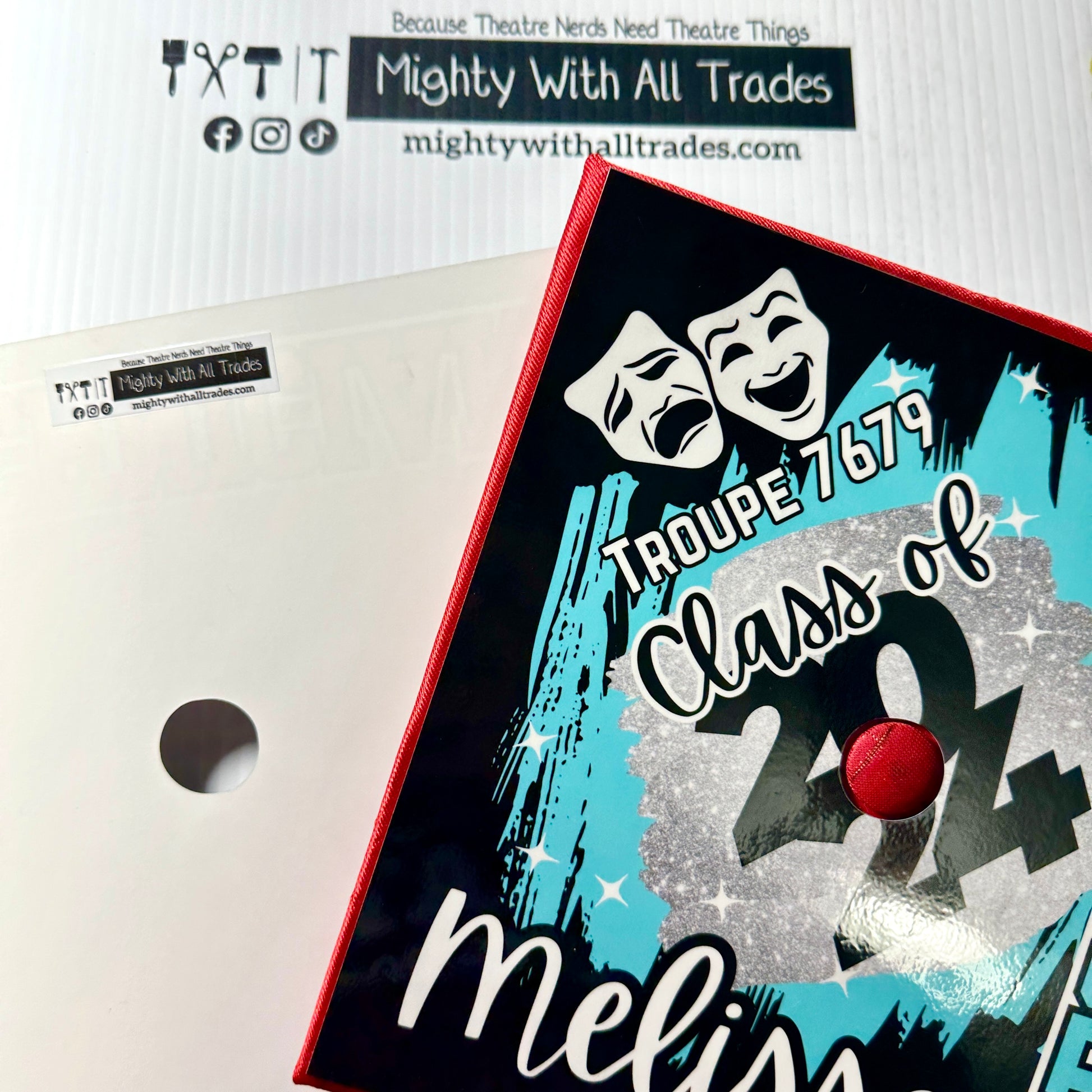 Theatre Graduation Cap Topper-mightywithalltrades