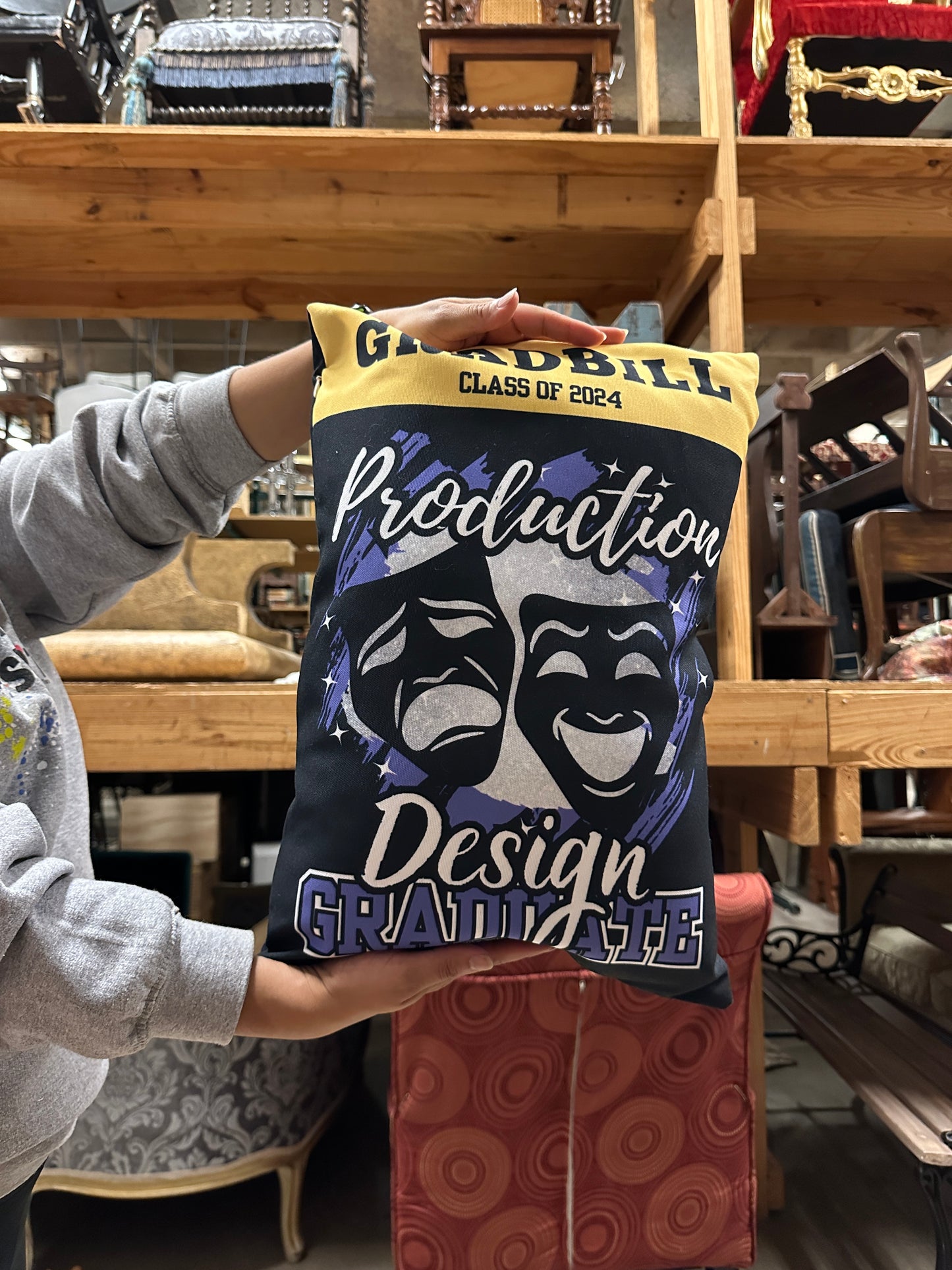 Theatre Technician Graduate Pillow - Scenic Artist