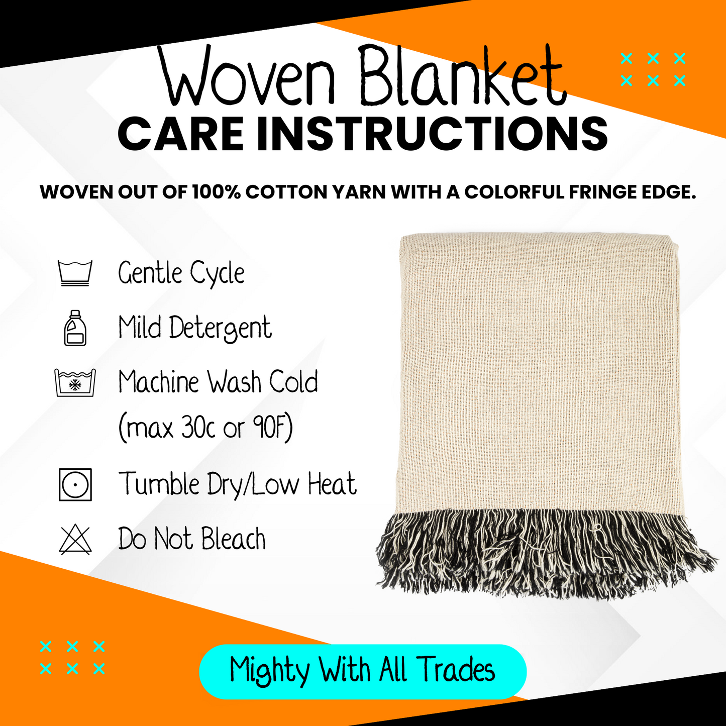 Ghostlight Tarot Woven Blanket, 37" x 52"