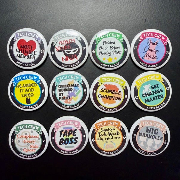 Pick 3 Merit Badges Button Packs Alpha AF