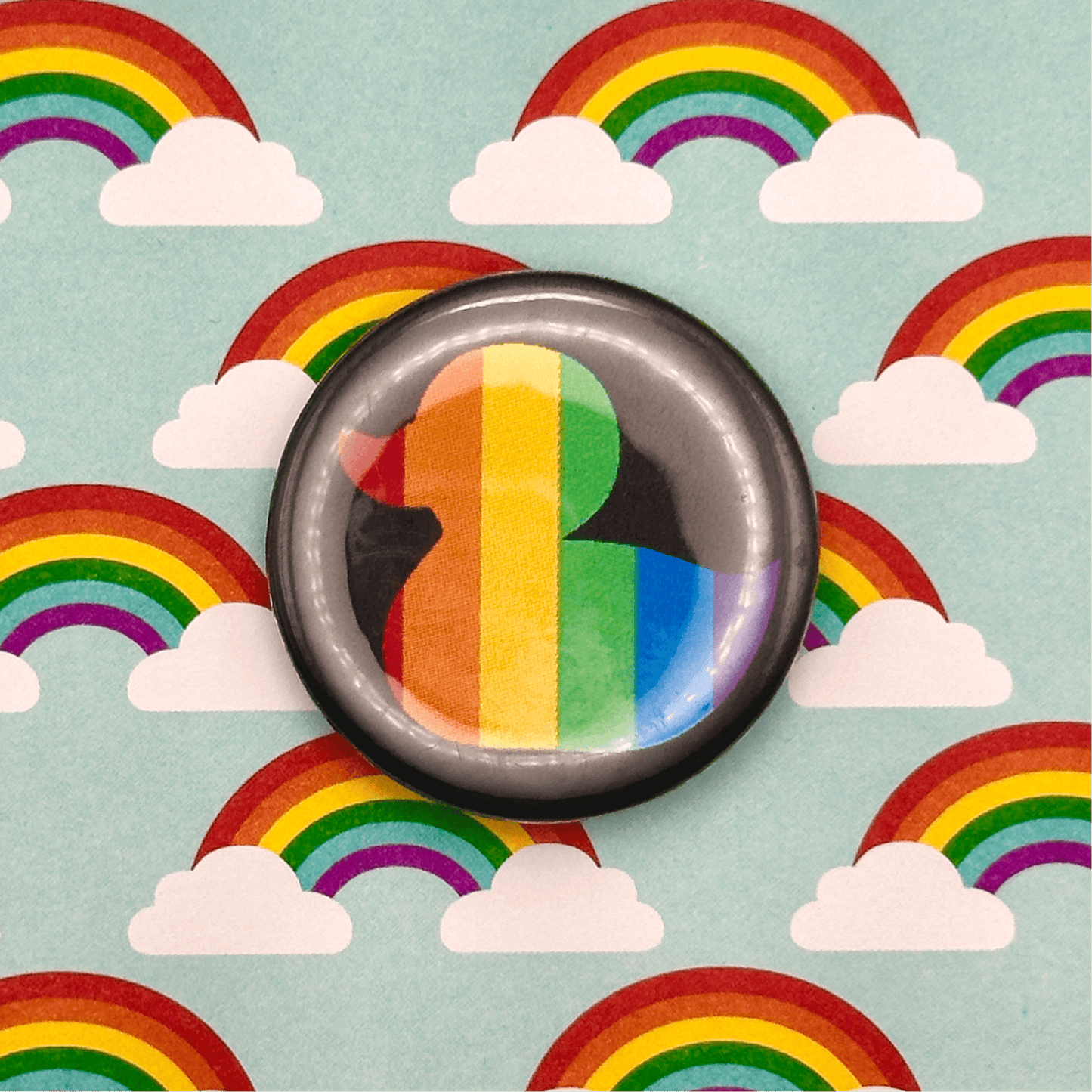 Pride Duck Button Pin Back Buttons