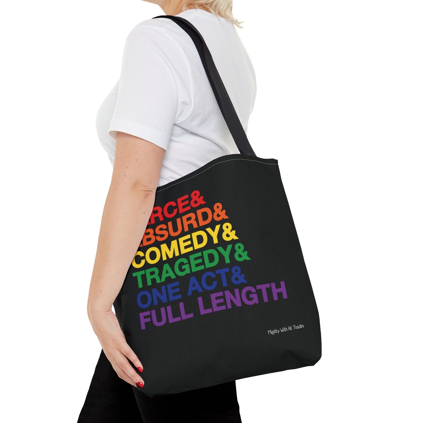 Script Genres PRIDE Tote Bag Bags 16" × 16''