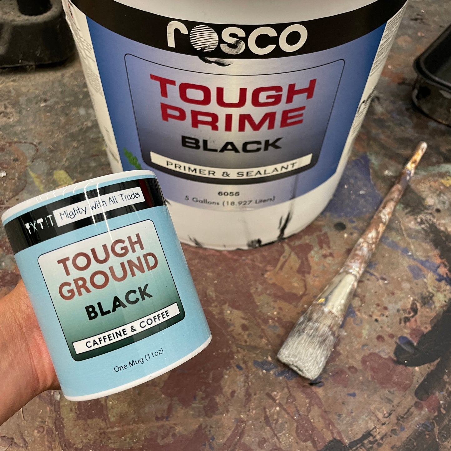 Tough Ground Coffee Theatre Mug-mightywithalltrades