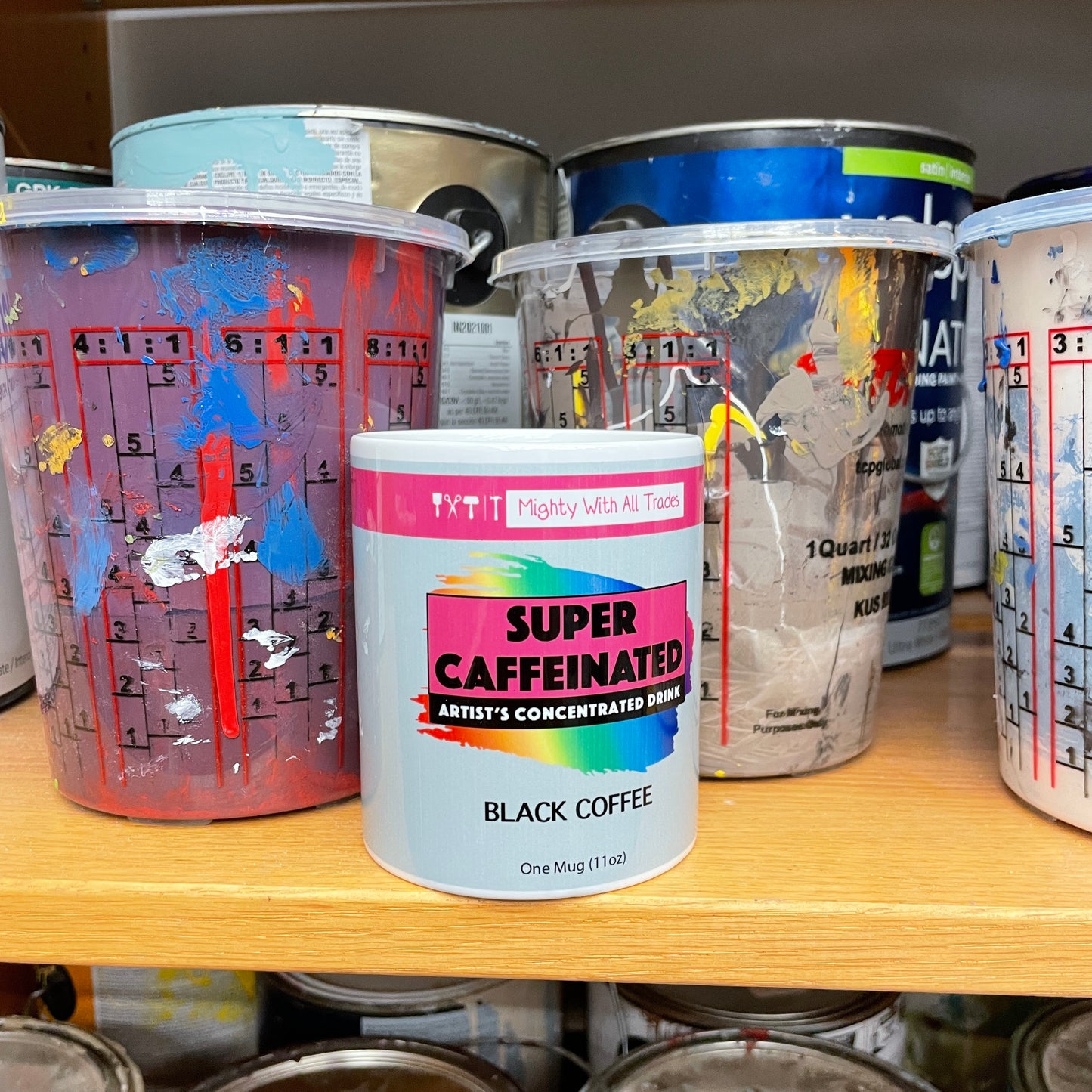 Super Caffeinated Coffee Theatre Mug-mightywithalltrades