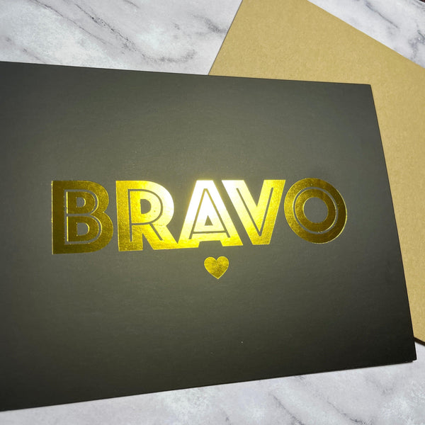 Bravo Foiled Cards, Set of 8