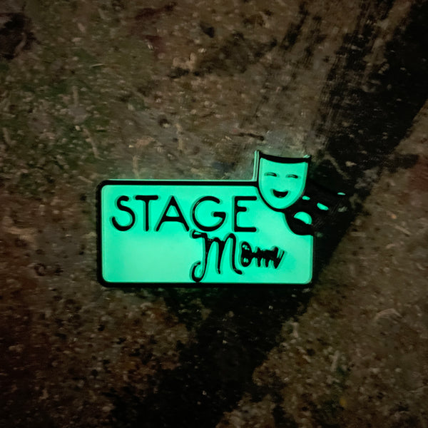 Stage Mom Magnetic Glow-in-the-Dark Badge
