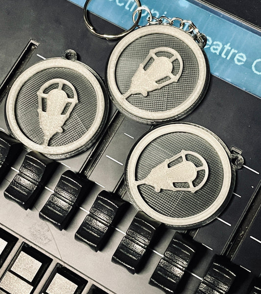 3D Printed Glowing Ghost Light Keychain - mightywithalltrades