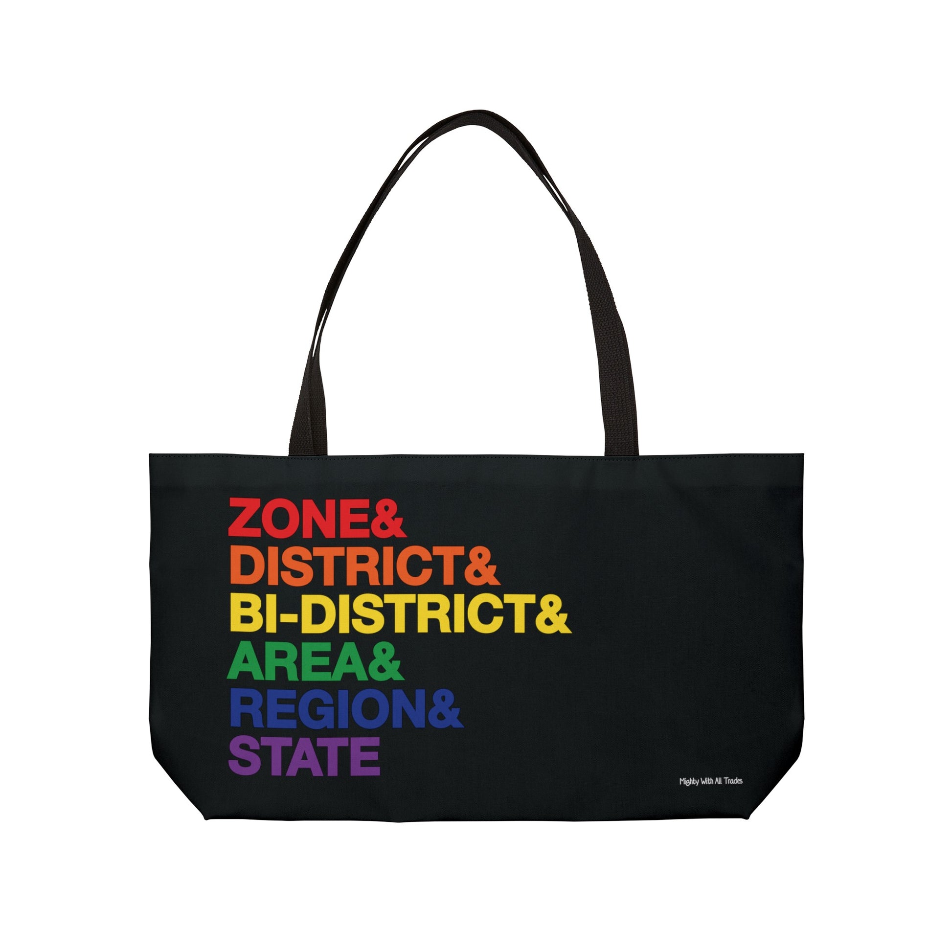 One Act Play Weekender PRIDE Tote Bag-mightywithalltrades