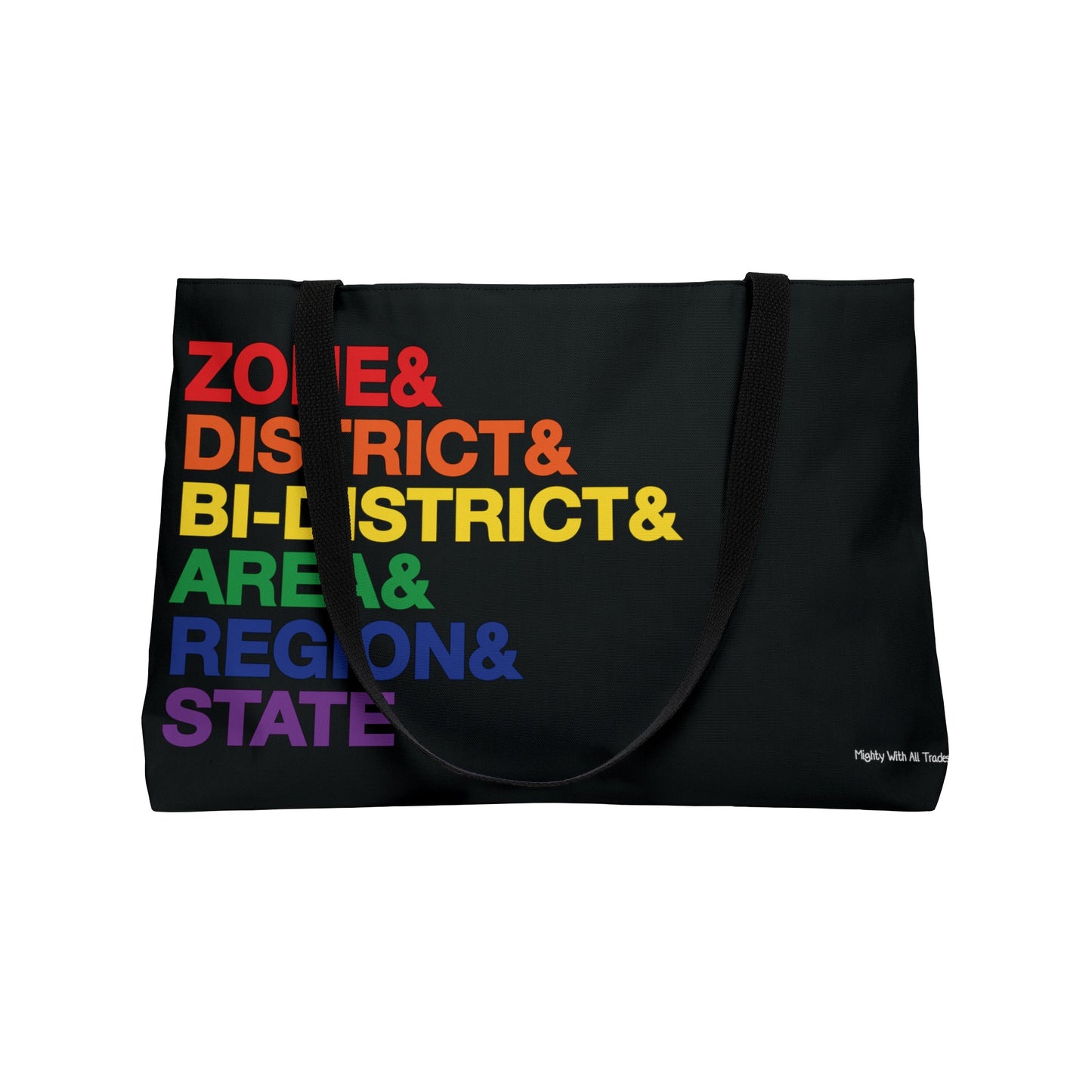 One Act Play Weekender PRIDE Tote Bag-mightywithalltrades