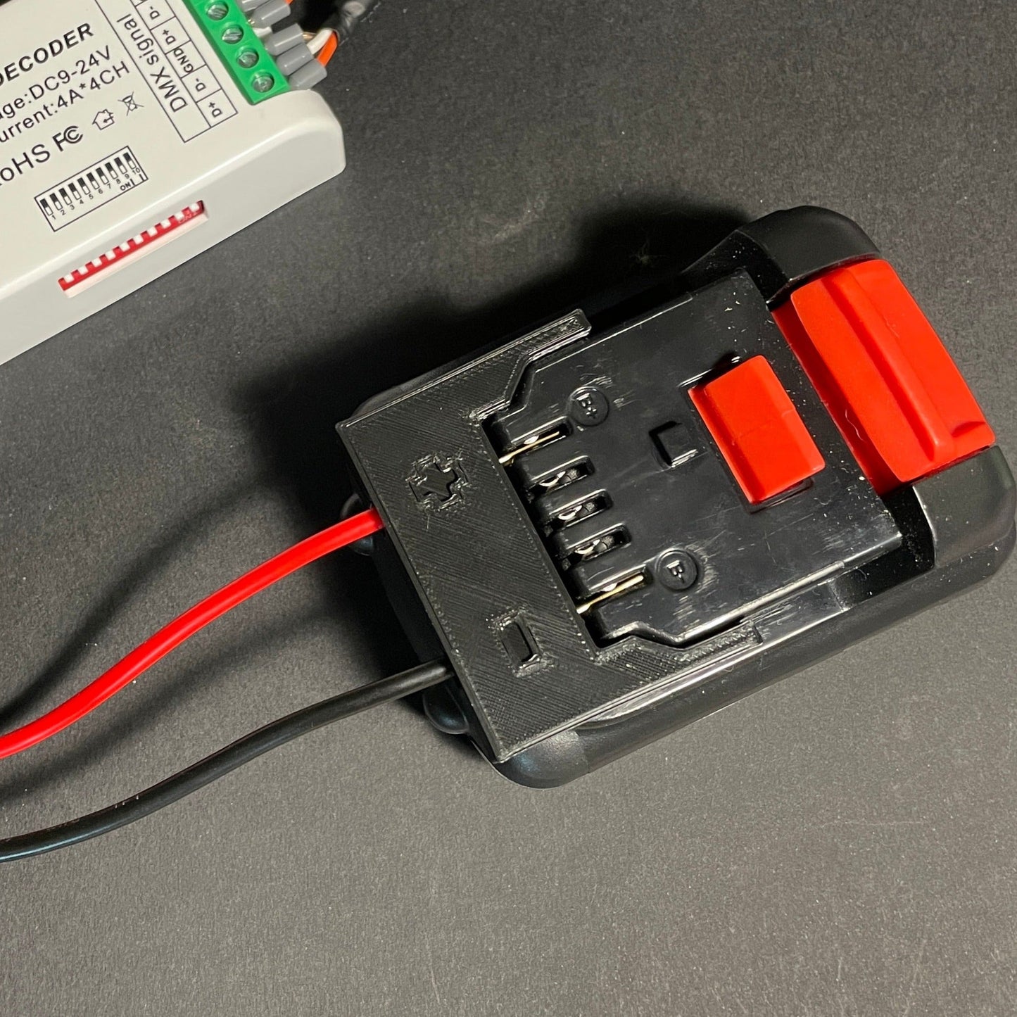 12V Dewalt Tool Battery Adapter LED Lighting