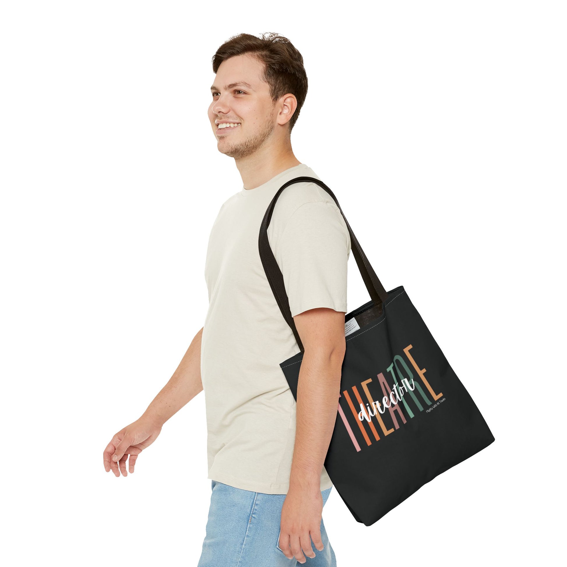 Theatre Director Overscript Tote Bag-mightywithalltrades