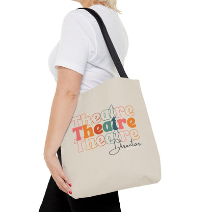 Theatre Director Tri-font Tote Bag-mightywithalltrades