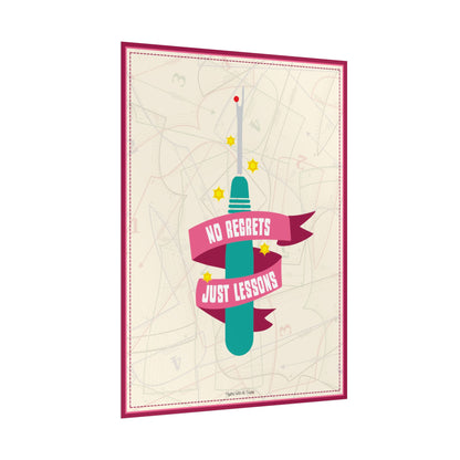 No Regrets Sewing Poster, 18x24