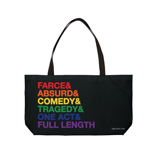 Script Genres Weekender PRIDE Tote Bag