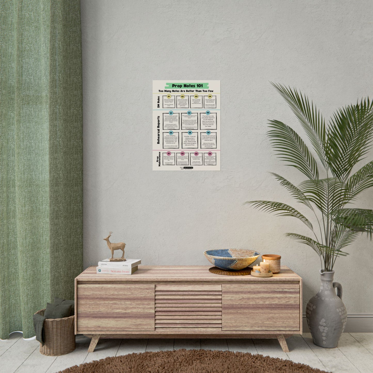 Props Notes 101 Poster, 18x24