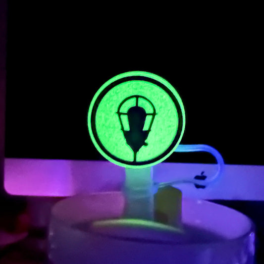 Ghostlight Silicone Straw Topper