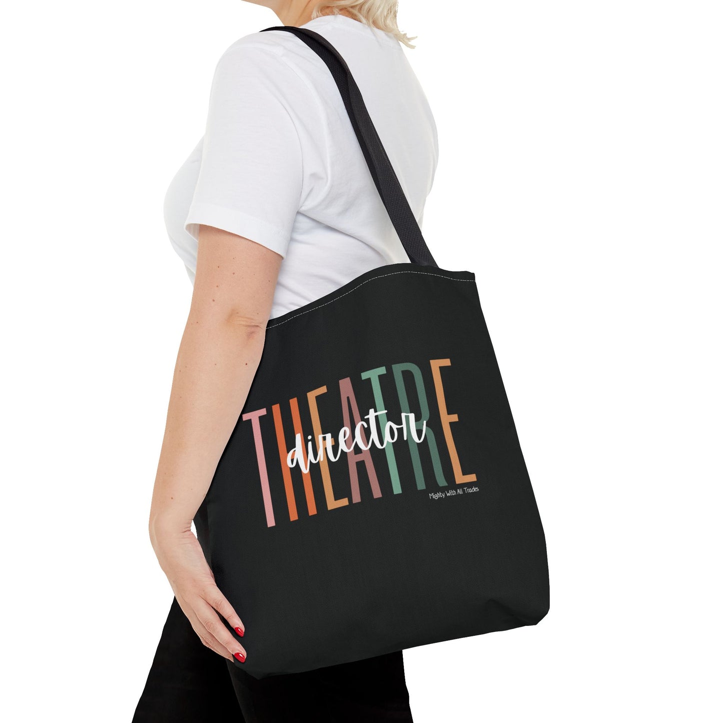 Theatre Director Overscript Tote Bag-mightywithalltrades