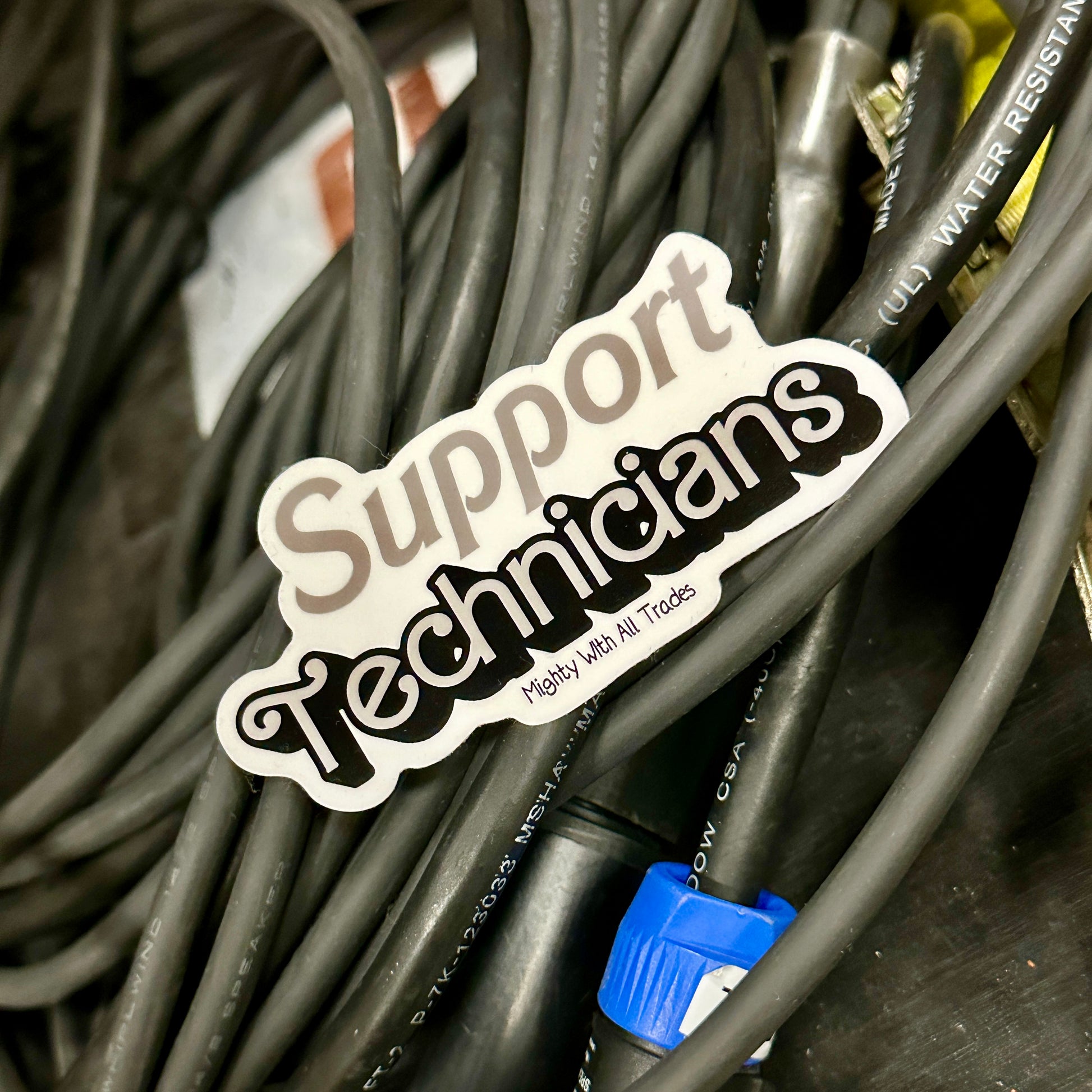 Support Technicians Sticker-mightywithalltrades