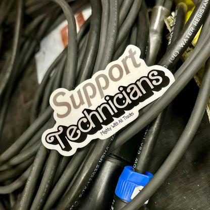 Support Technicians Sticker-mightywithalltrades