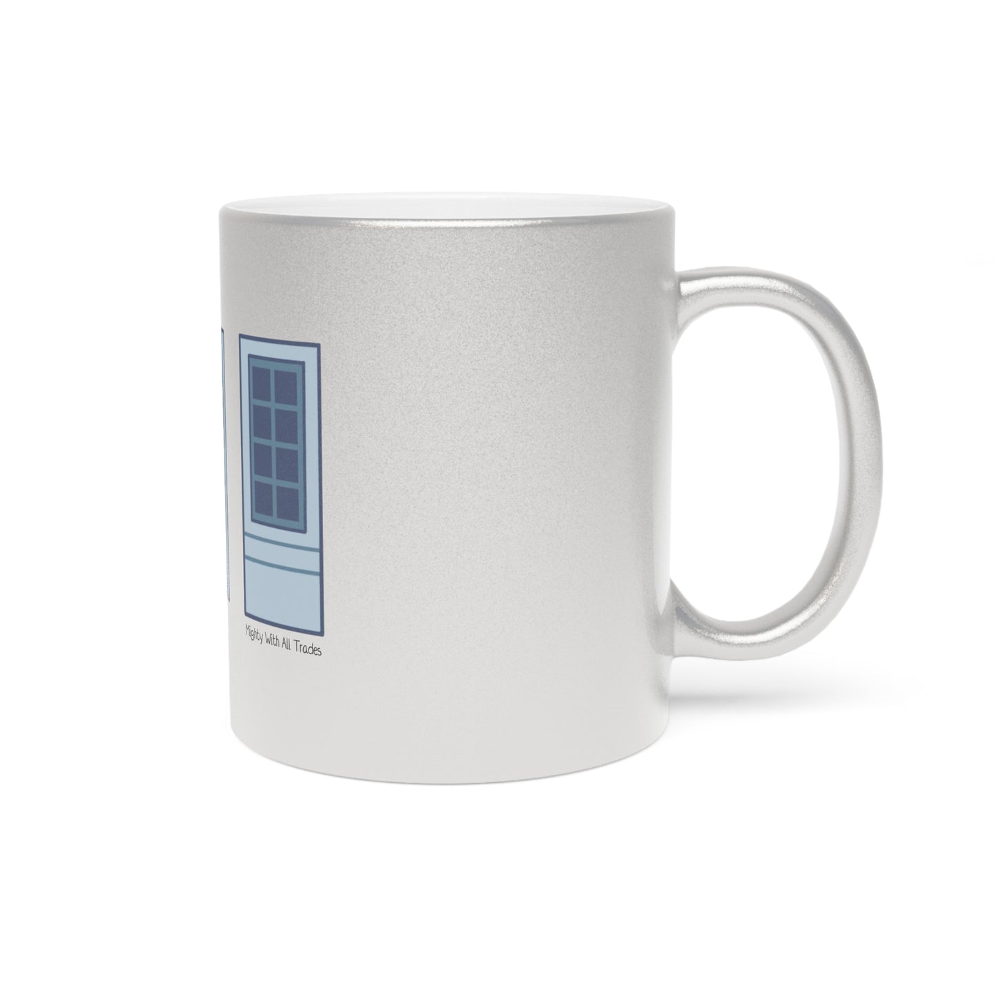 OAP Doors and Window SILVER Mug