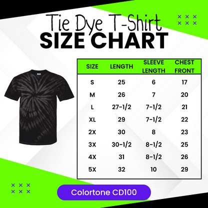Team 3 Pin Tie Dye T-shirt