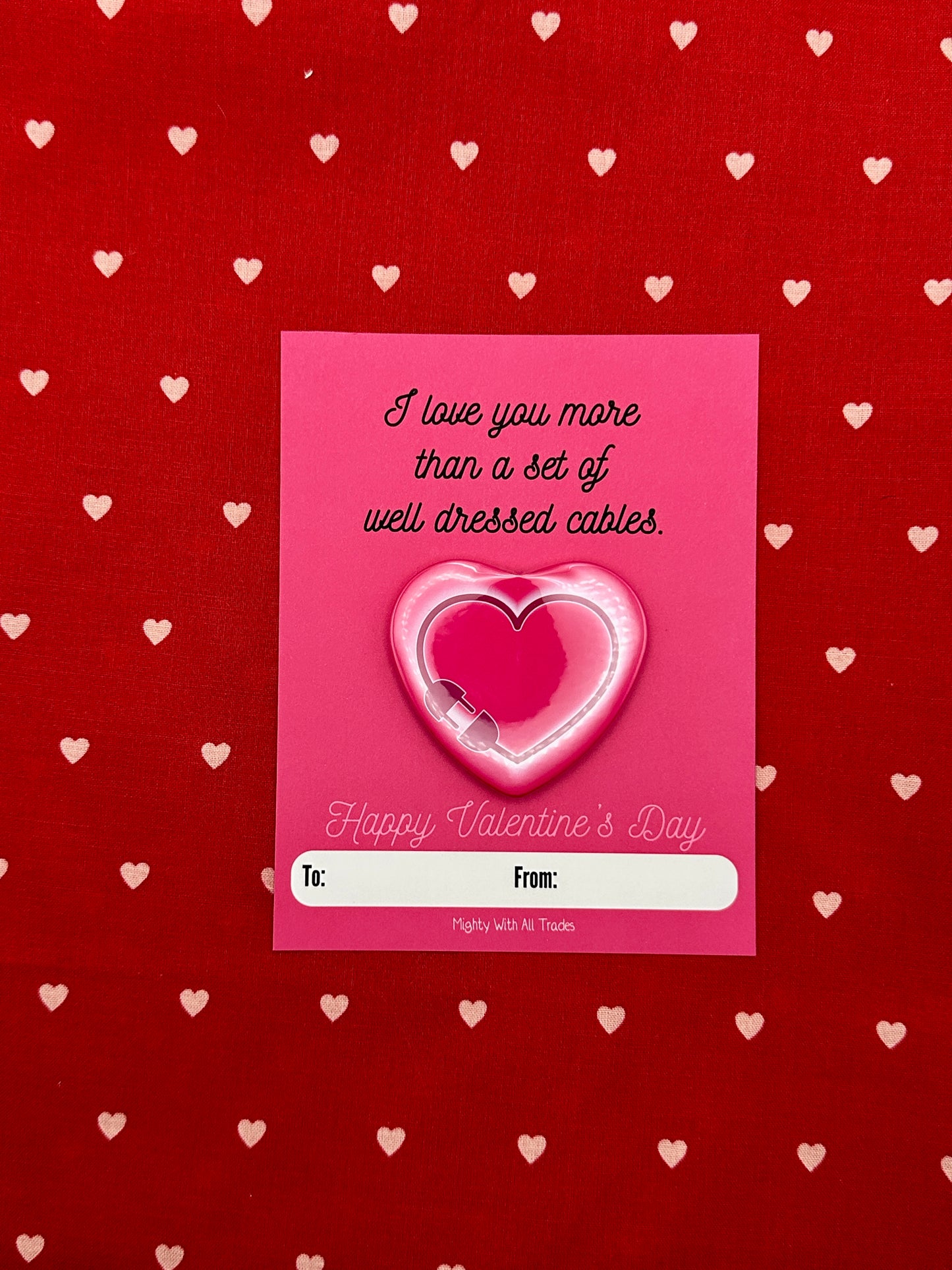 Theatre Valentine Cards with Heart Button, A2 Single Cards