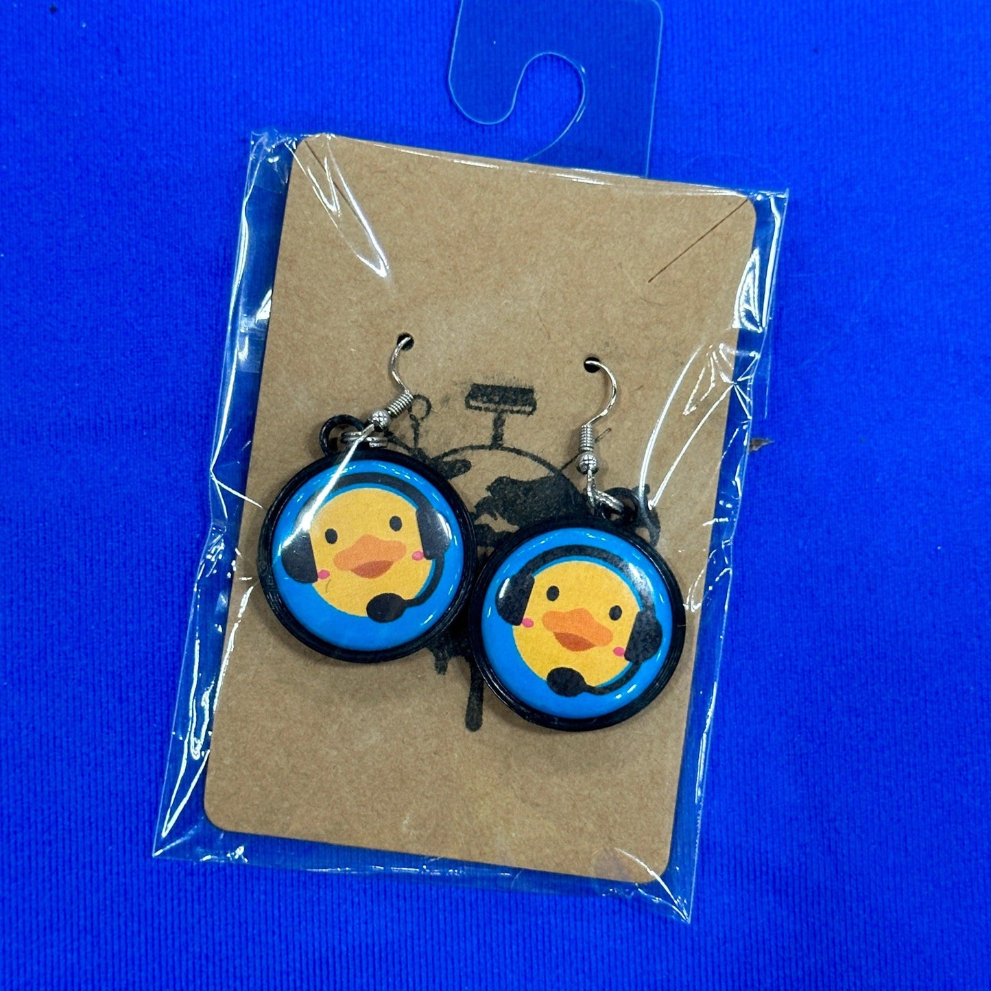 Thespian Tech Duck 1" Earrings-mightywithalltrades