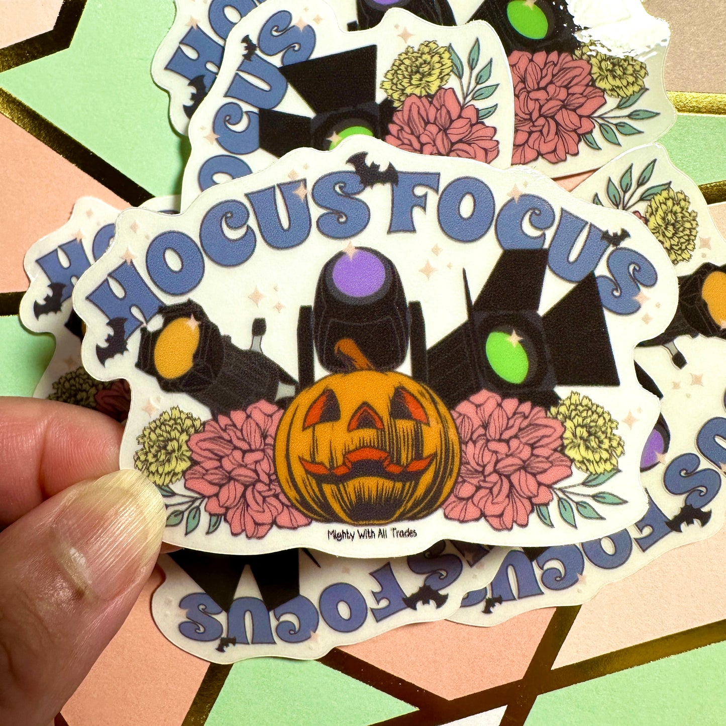 Hocus Focus Clear Sticker-mightywithalltrades