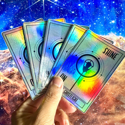 Ghostlight Tarot Holographic Sticker-mightywithalltrades