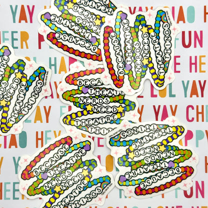 Friendship Bracelet Slogan Sticker