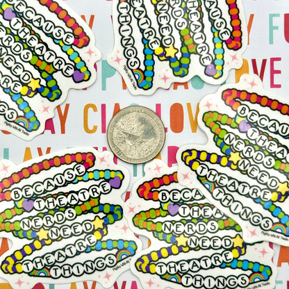 Friendship Bracelet Slogan Sticker