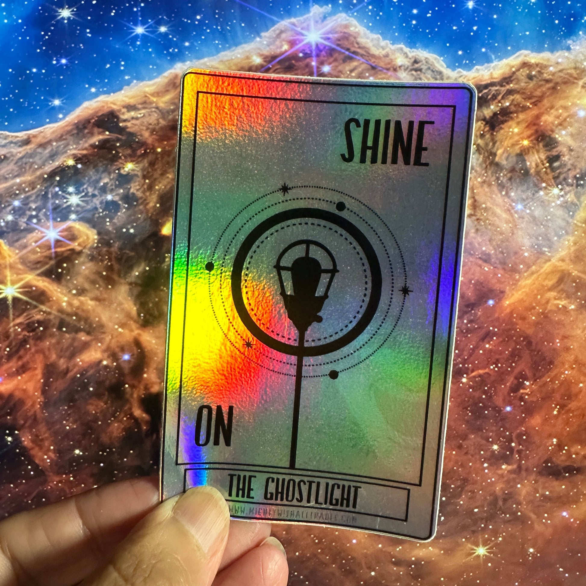 Ghostlight Tarot Holographic Sticker-mightywithalltrades