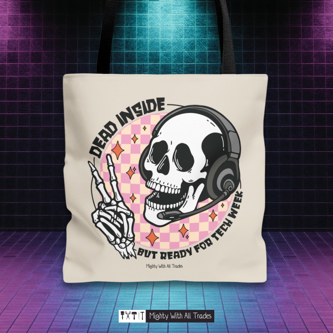 Dead Inside Pink Tote Bag