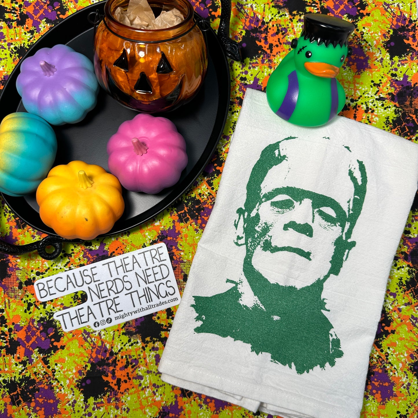 Frankenstien's Creature Halloween Monster Towel-mightywithalltrades