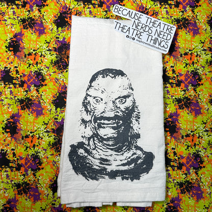 Black Lagoon Halloween Monster Towel-mightywithalltrades