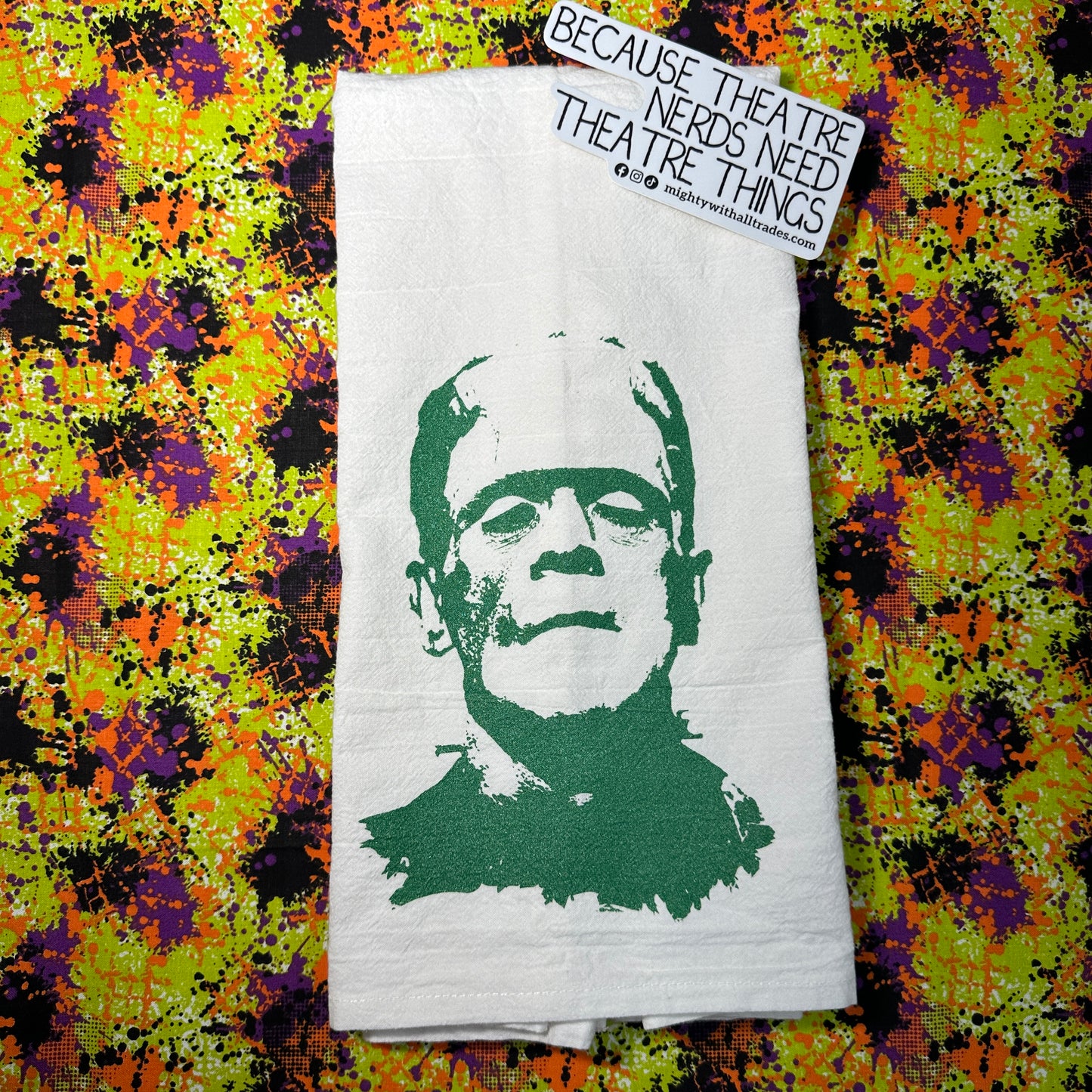 Frankenstien's Creature Halloween Monster Towel-mightywithalltrades