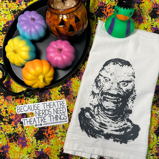 Black Lagoon Halloween Monster Towel-mightywithalltrades