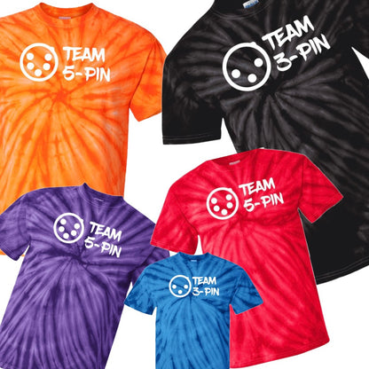 Team 5 Pin Tie Dye T-shirt-mightywithalltrades