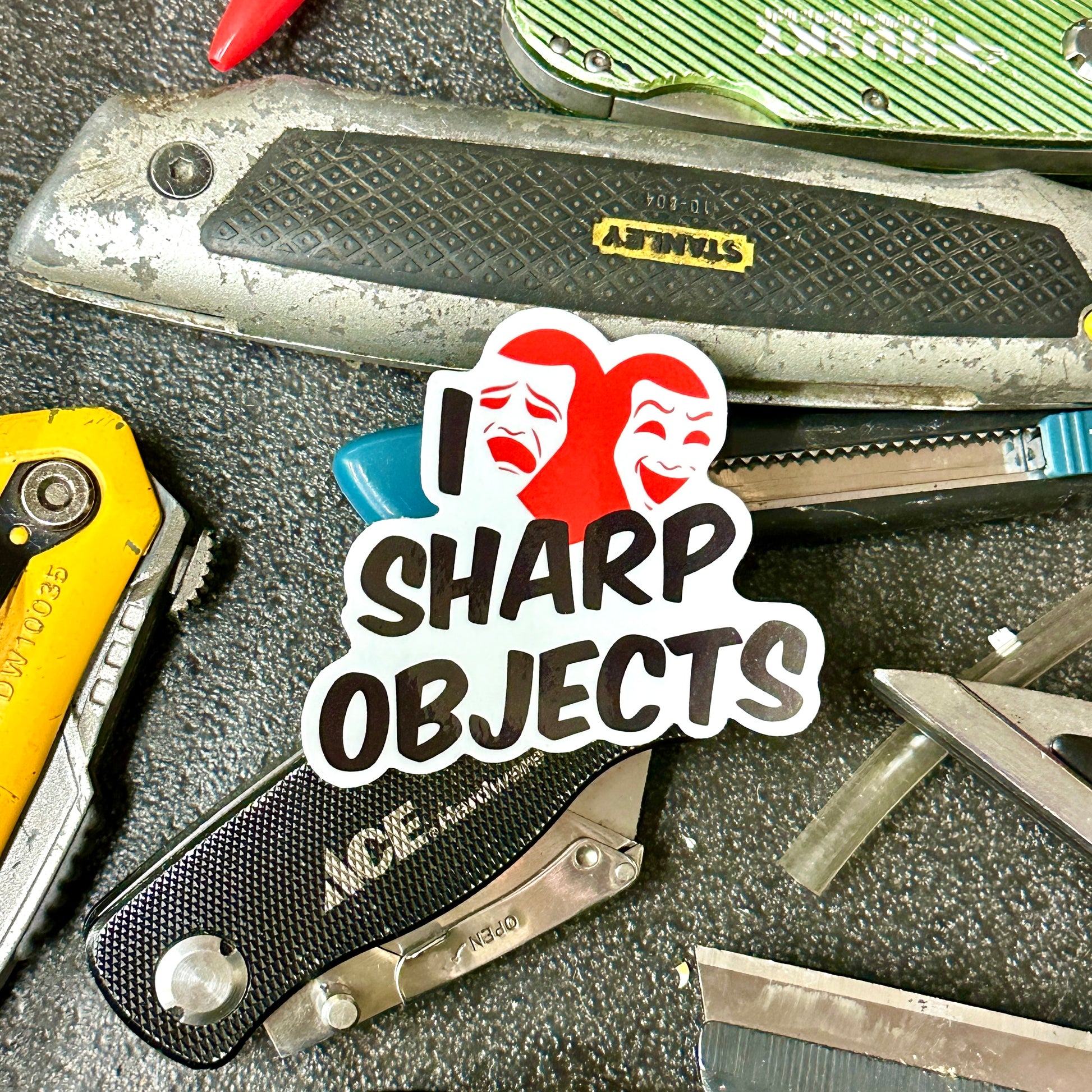 Sharp Objects Sticker-mightywithalltrades