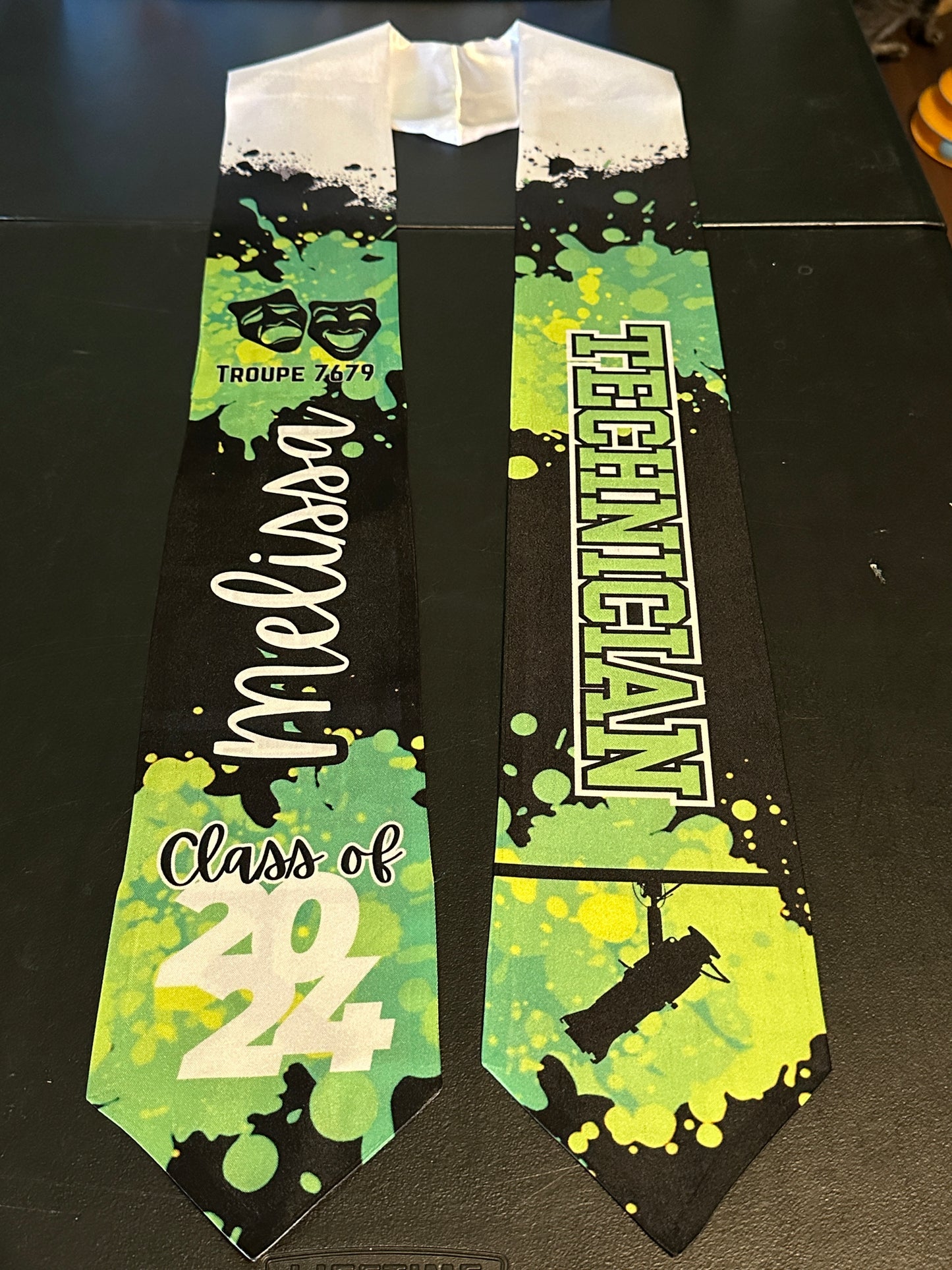 Theatre Graduation Stole - Personalized-mightywithalltrades