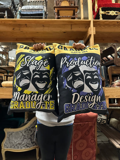 Theatre Technician Graduate Pillow - Stage Manager
