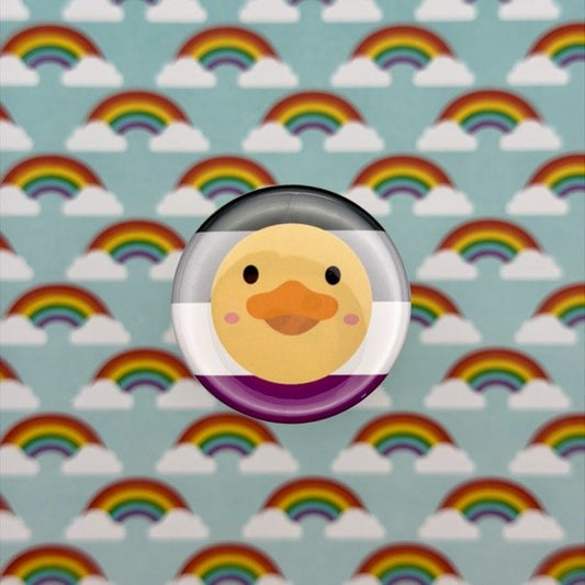 Ace Duck Pride Button Pin Back Buttons