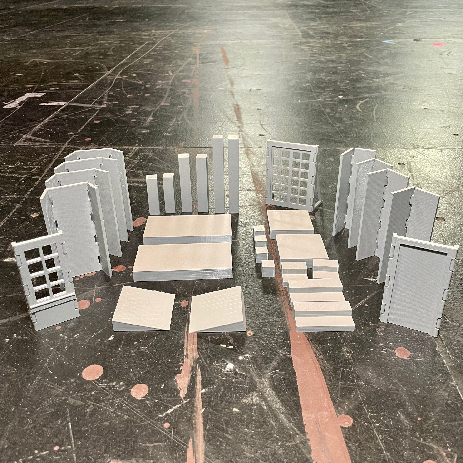 B GRADE SALE - 32 pc 1/2" Scale Model UIL One Act Pay Unit Set Printed Models