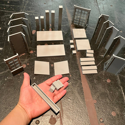 B GRADE SALE - 32 pc 1/2" Scale Model UIL One Act Pay Unit Set Printed Models