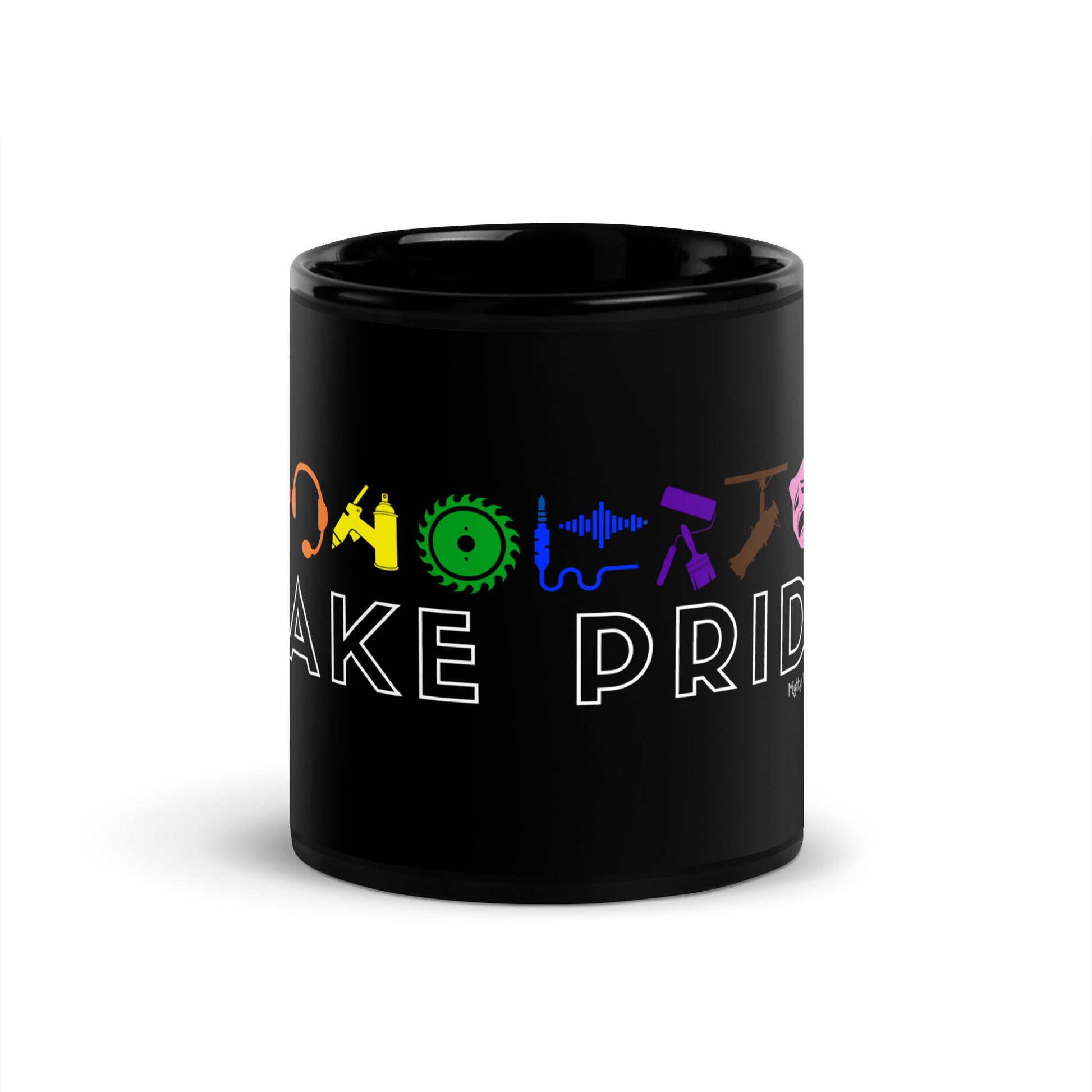 Take Pride Tech Black Mug-mightywithalltrades