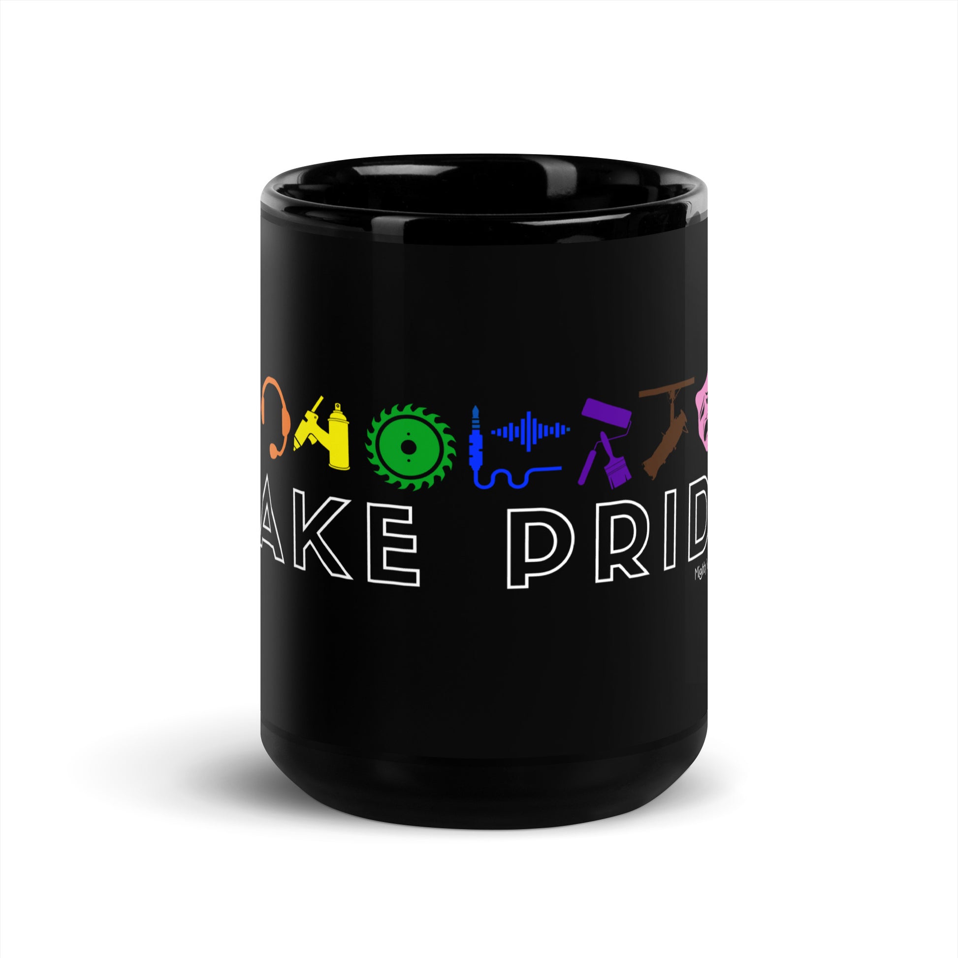 Take Pride Tech Black Mug-mightywithalltrades