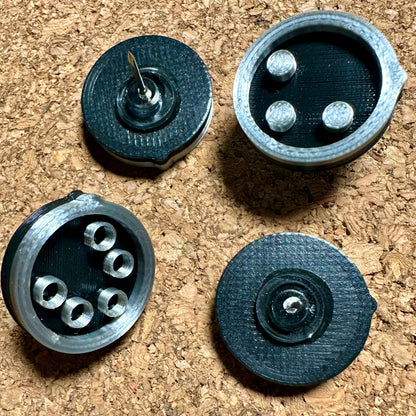 Cable Terminal Push Pins, Set of 4 Refrigerator Magnets
