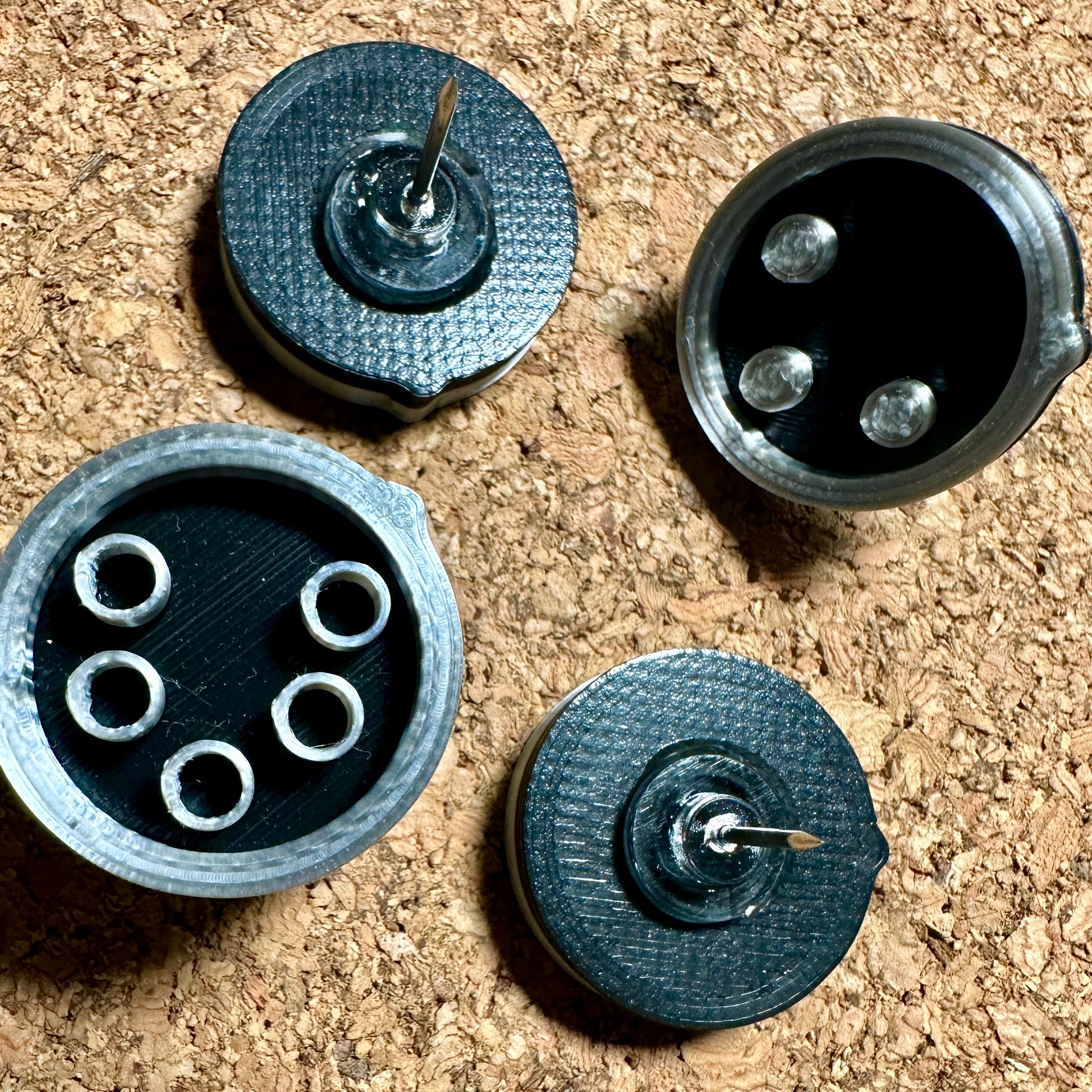 Cable Terminal Push Pins, Set of 4 Refrigerator Magnets
